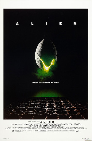 Movie poster for Alien. (Credit: 20th Century Fox)