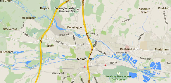 Map showing Ashmore Green. (Credit: Google Maps)