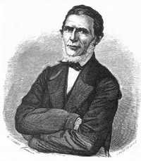 Engraving of Augusto Lerverger in 1865 by Bartolomé Bossi (image credit: Wikimedia Commons)