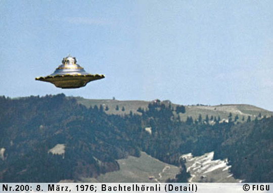 UFO photo taken by Billy Meier.