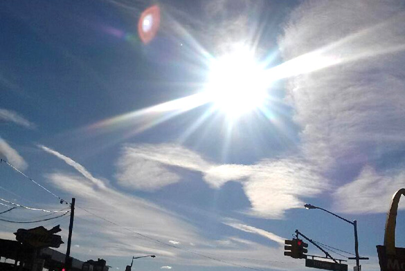 UFO picture taken in the Bronx. (Credit: Andres Morales/New York Post)