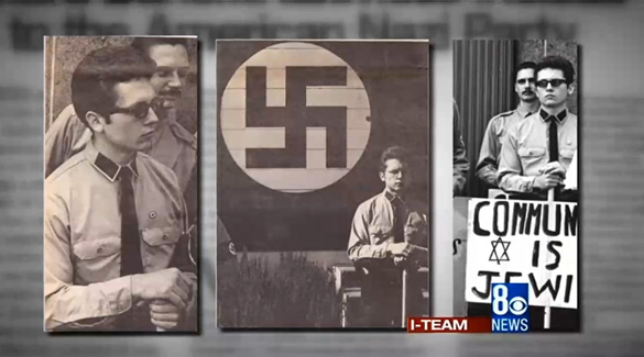 Pictures of Bunck in Nazi uniform in the 70s. (Credit: 8 News Now)