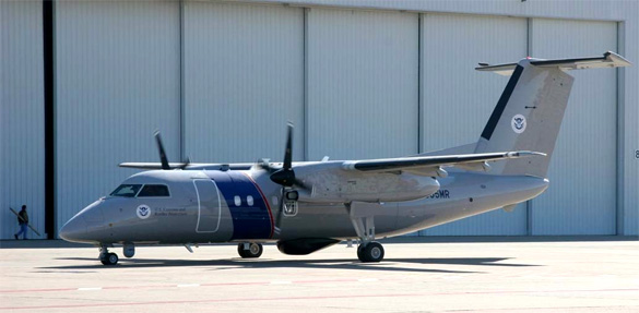 A U.S. Customs and Border Protection Bombardier DHC-8Q200. (Credit: U.S. Customs and Border Protection)