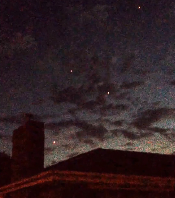 UFOs over Cranbourne. (Credit: ShamelessAusMusic/YouTube)