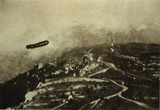 UFO photo taken in the Caucasus region, published in the Soviet Military Review.