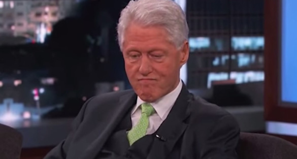Clinton answering UFO questions on Jimmy Kimmel Live!