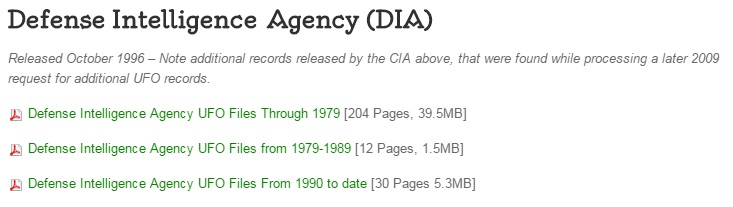 DIA Files on TheBlackVault