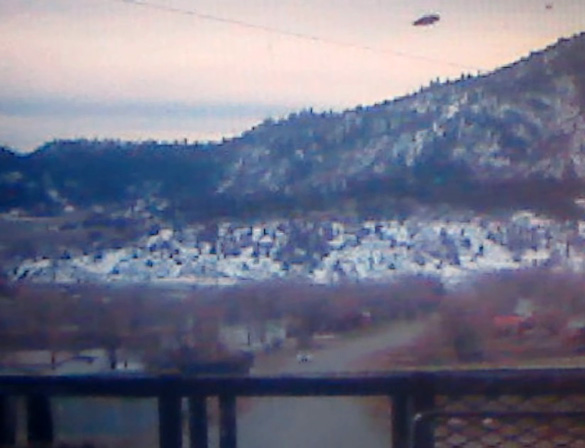 UFO photo taken by Dory Vigil in Dulce, New Mexico. See video below. (Credit: Dory Vigil)
