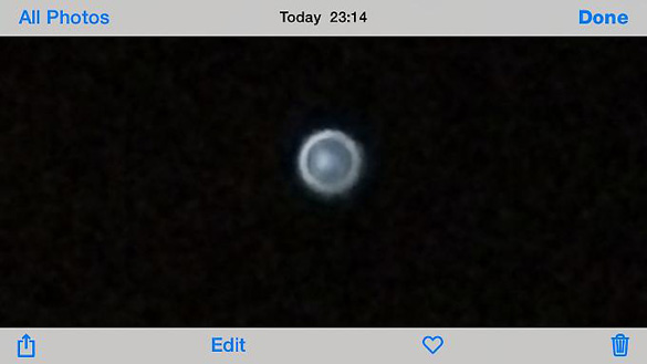 UFO images submitted by Vanessa Cloete. (Credit: Vanessa Cloete/Newbury Weekly News)
