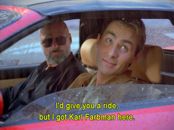 A scene from the Seinfeld episode.