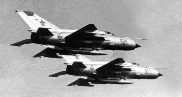 Soviet MiG-21s (Credit: U.S. Department of Defense)