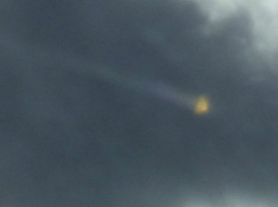 Fireball UFO over Mounts Bay. (Credit: Michael Potter/West Briton)