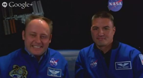 Astronauts Michael Fincke and Kjell Lindgren