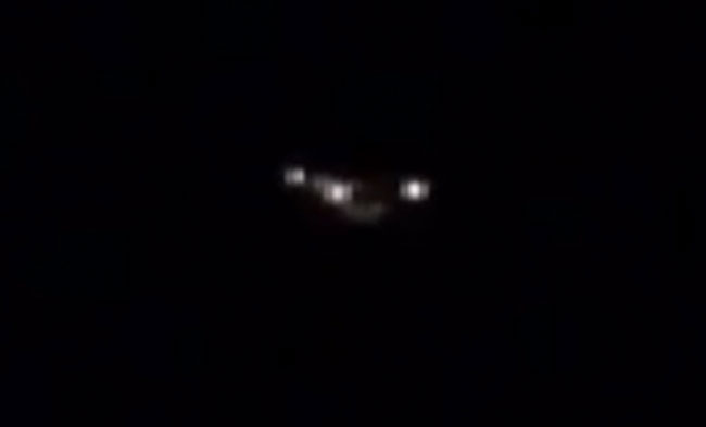 V-shaped UFO over Charlotte. (Credit: Luis Rodriguez/NBC Charlotte)