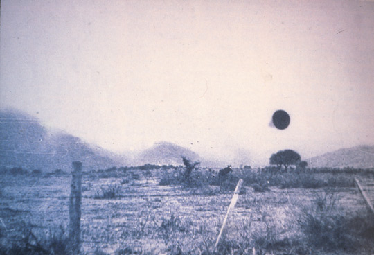UFO photo taken by AAF Capt. Niotti in Yacanto on July 3, 1960 (image credit: A. Agostinelli)