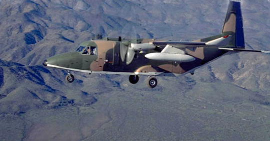 Twin-engine turbo-prop aircraft of the Chilean Army of the type that was involved in the 1997 Chacalluta Airport UFO case in Arica. (Image credit: CEFAA)