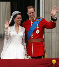 Newlyweds, William and Kate