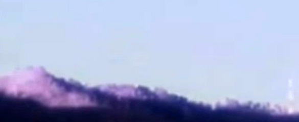 The same ridgeline  as the above night vision video from the daytime images provided by Tom Sanger. (Credit: Tom Sanger)