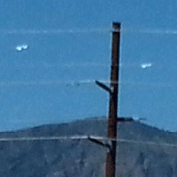 First UFO image close-up. (Credit: Shemika Brown)