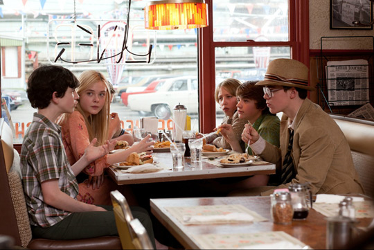 The crew haning out at teh diner. (image credit: Amblin Entertainment, Bad Robot Productions, and Paramount Pictures)