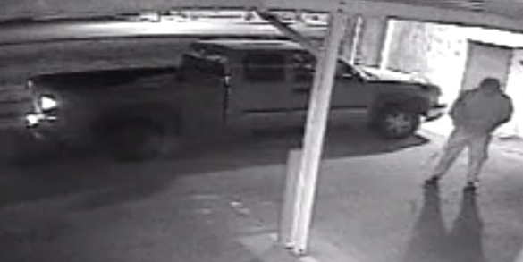 Third thief near the truck used to spirit away the UFO. (Credit: Roswell Police Department)