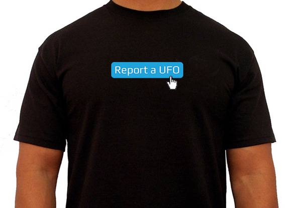 One of the donation rewards is this MUFON T-shirt. (Credit: MUFON)
