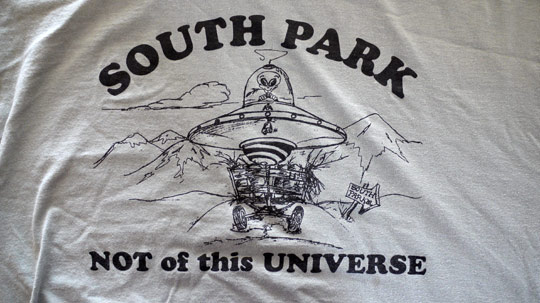My South Park UFO T-shirt.