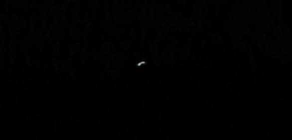 Witness image of the triangle-shaped UFO taken from a video. (Credit: MUFON)