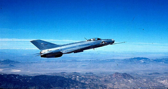 U.S. acquired MiG-21 being tested near Area 51. (Credit: DOD Defense Intelligence Agency)