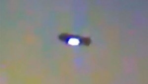 The UFO spotted over Brooklyn. (Credit: Matt Bon/YouTube)