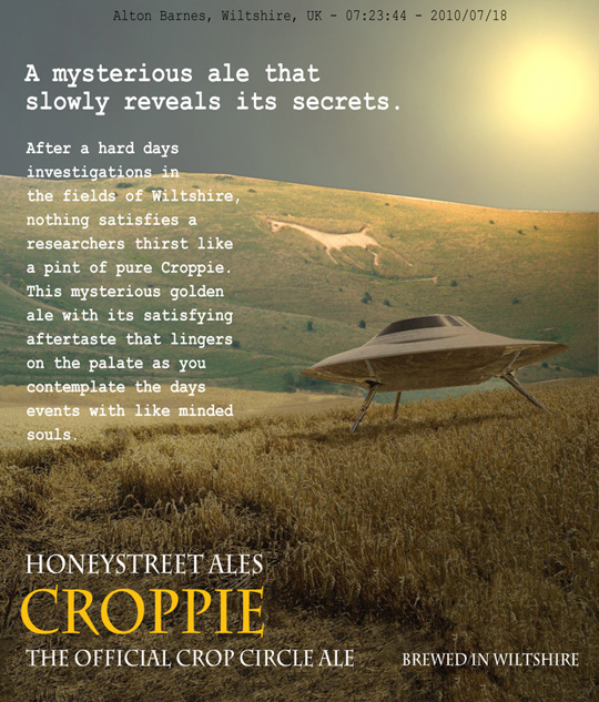 Croppie Ale poster. (image credit: www.the-barge-inn.com)