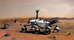 Artist's illustration of the Mars rover Curiosity (credit: NASA/JPL-Caltech)