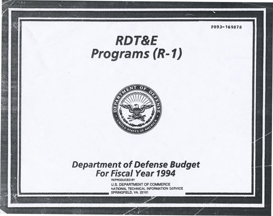 Department of Defense Budget 1994