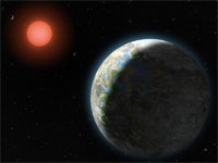 Gliese 581g and the other inner planets of the Gliese 581 system (credit: NASA)