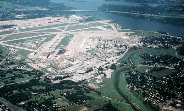 Naval Air Station Fort Worth Joint Reserve Base is the former Carswell Air Force Base located near White Settlement, TX. (Credit: Wikimedia Commons)