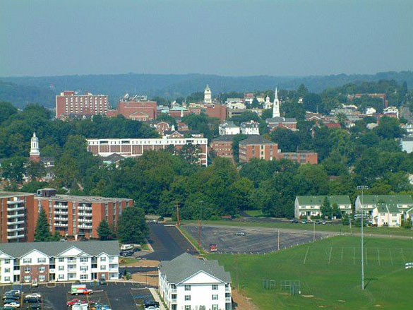 The witness first noticed a slow moving object over Athens, Ohio. Pictured: Athens, Ohio. (Credit: Wikimedia Commons)