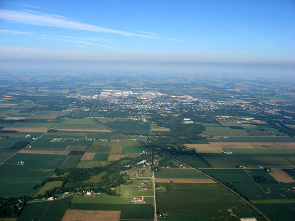 Sidney, OH, pictured from the east, is the county seat of Shelby County. (Credit: Wikimedia Commons)