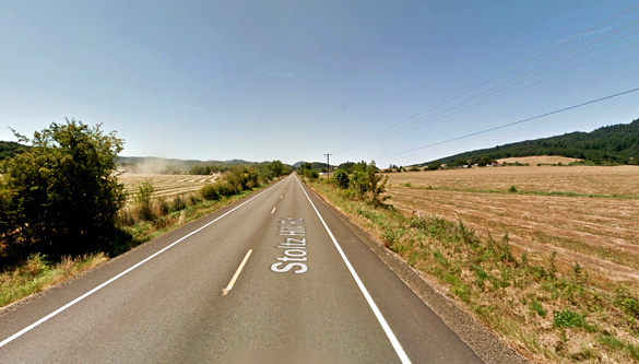 The witness and his wife were outside on July 14, 2016, when the object crossed their property just four feet off of the ground. Pictured: Lebanon, Oregon. (Credit: Google)