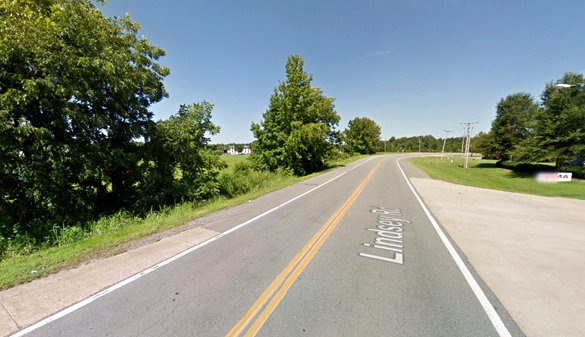 The witness saw the light while traveling along Lindsey Road approaching the FedEx facility, pictured. (Credit: Google)