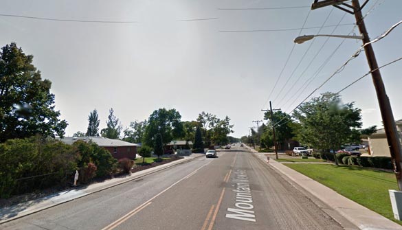 The witness first noticed the object moving just 200 feet over neighboring homes. Pictured: Longmont, CO. (Credit: Google)