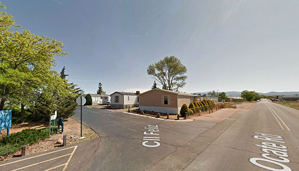 The witness was 11 years old when he saw the hovering disc. Pictured: Santa Fe, NM. (Credit: Google)