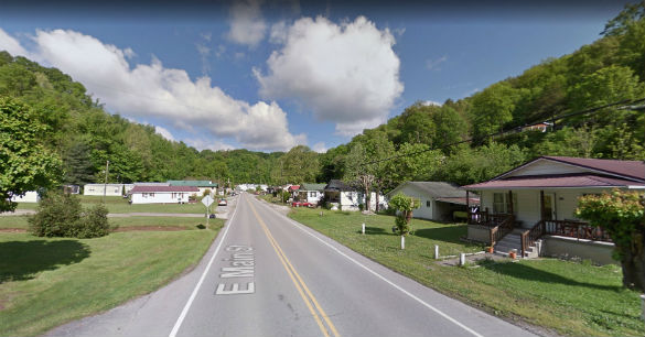 The witness said the object was solid, but the back half appeared to be transparent. Pictured: Hindman, Kentucky. (Credit: Google)