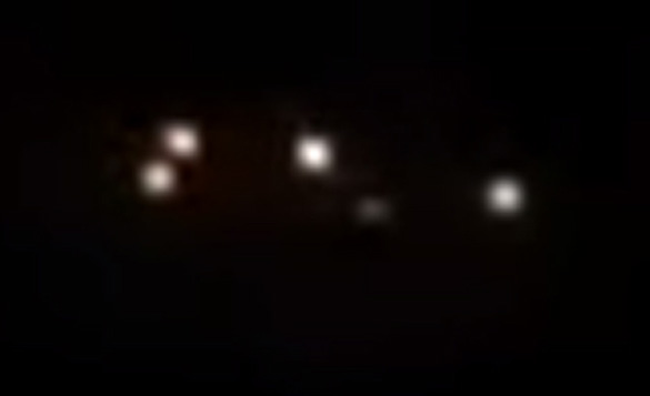 Cropped and enlarged view of the object as it is first seen in the first witness video. (Credit: UFO and Alien Truth Network)
