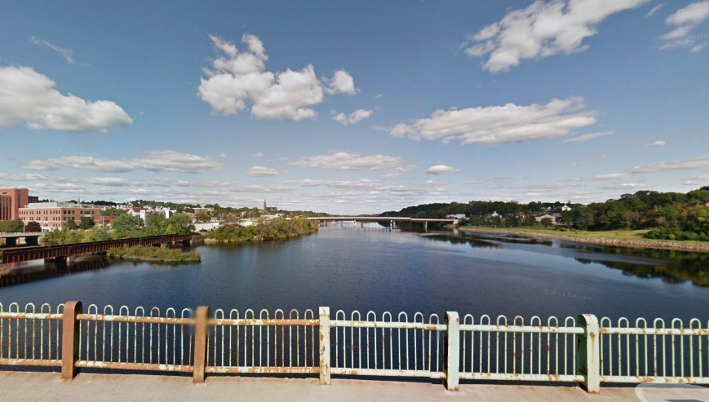 The witness has considered that the object seen was manmade, but says the silence seemed very unusual. Pictured: Bangor, Maine. (Credit: Google)
