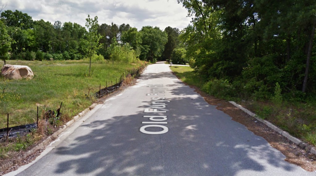 As the family drove under the object, it tilted slightly. Pictured: Old Furys Ferry Road in Martinez. (Credit: Google)