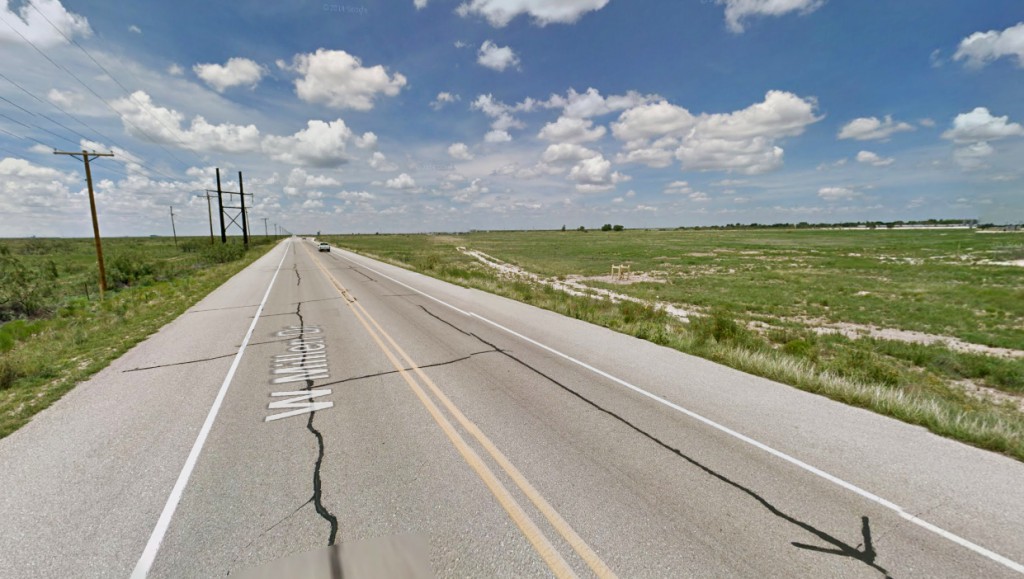 The witnesses’ vehicle shut off at the same point where the disc-shaped object was hovering directly above them. Pictured: Hobbs, NM. (Credit: Google)