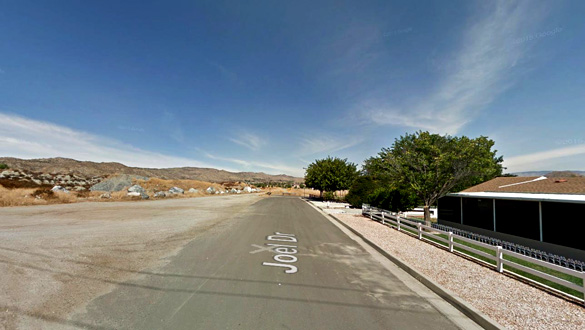 The witness reported seeing a jet chasing a cylinder-shaped object. Pictured: Winchester, CA. (Credit: Google)