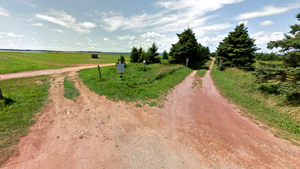 The object hovered for about 15 minutes; and reappeared – or a second object appeared – and continued to hover. Pictured: Prince Edward Island, Canada. (Credit: Google)