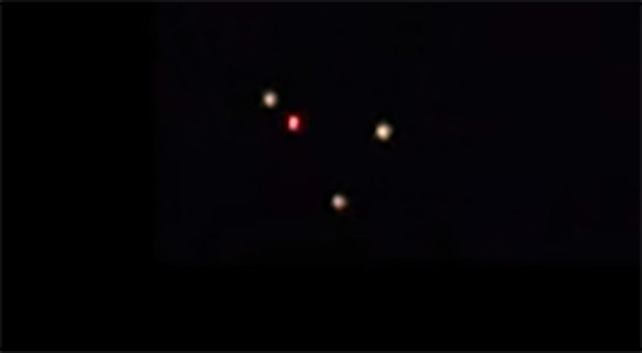 The witness said that the object accelerated very fast and moved quickly away. Pictured: Cropped and enlarged still frame from the witness video. (Credit: MUFON)