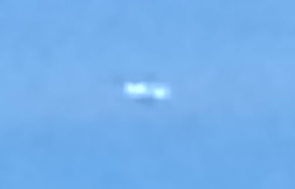 Cropped and enlarged portion of one frame from the witness video. (Credit: MUFON)